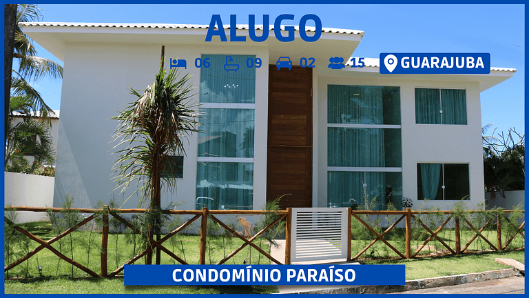 6 Suites a 80 Metros de la Playa en Guarajuba!