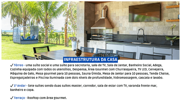 9 Suite Mansion by the Sea in Praia do Forte