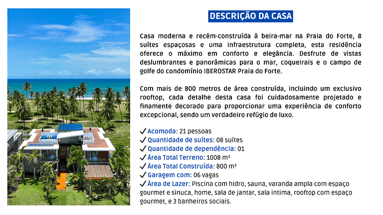 9 Suite Mansion by the Sea in Praia do Forte