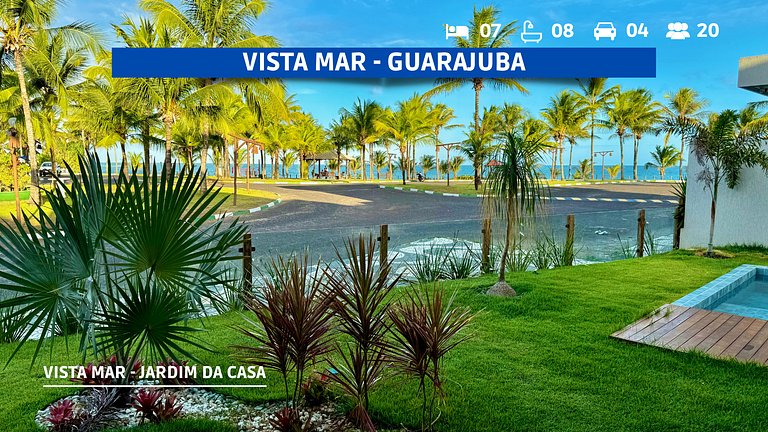 Aluguel Casa Guarajuba – 7 Suítes, 50m da Praia!