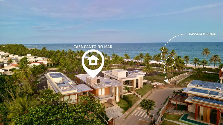 Aluguel Casa Guarajuba – 7 Suítes, 50m da Praia!