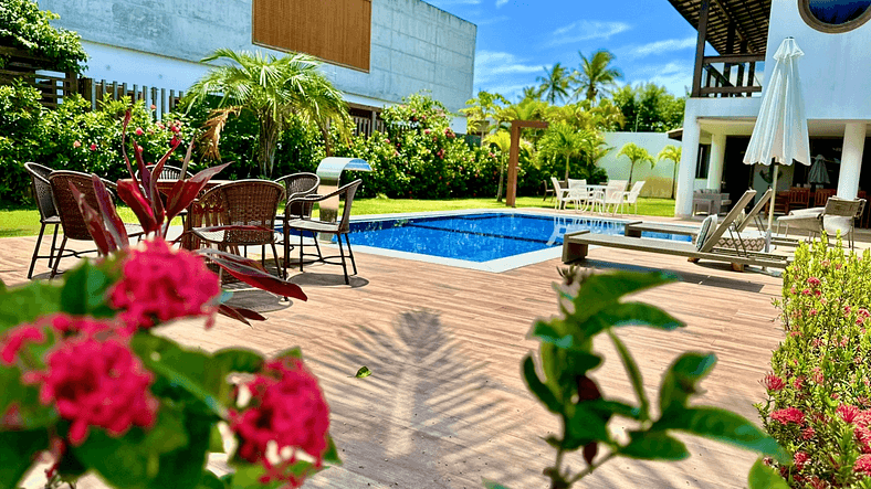 Casa Cerqueira 4 Suites Guarajuba Cond. Front sea