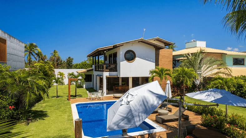 Casa Cerqueira 4 Suites Guarajuba Cond. Front sea