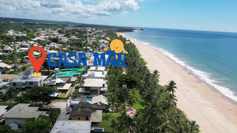 Casa de Praia em Guarajuba | 7 Suítes | 30m da Praia