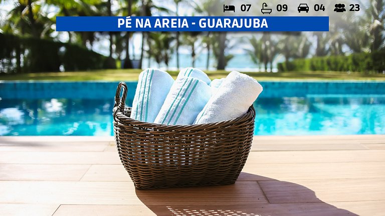 Casa de Praia Pé Na Areia em Guarajuba - Frente Mar