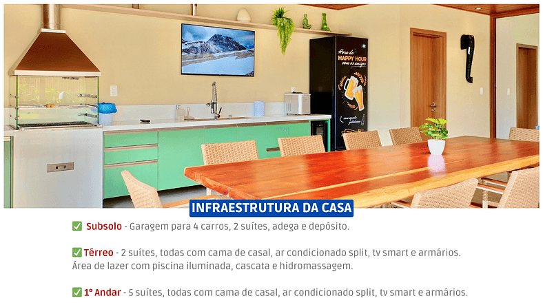 Mansão 9 Suítes em Praia do Forte Próximo a Praia!